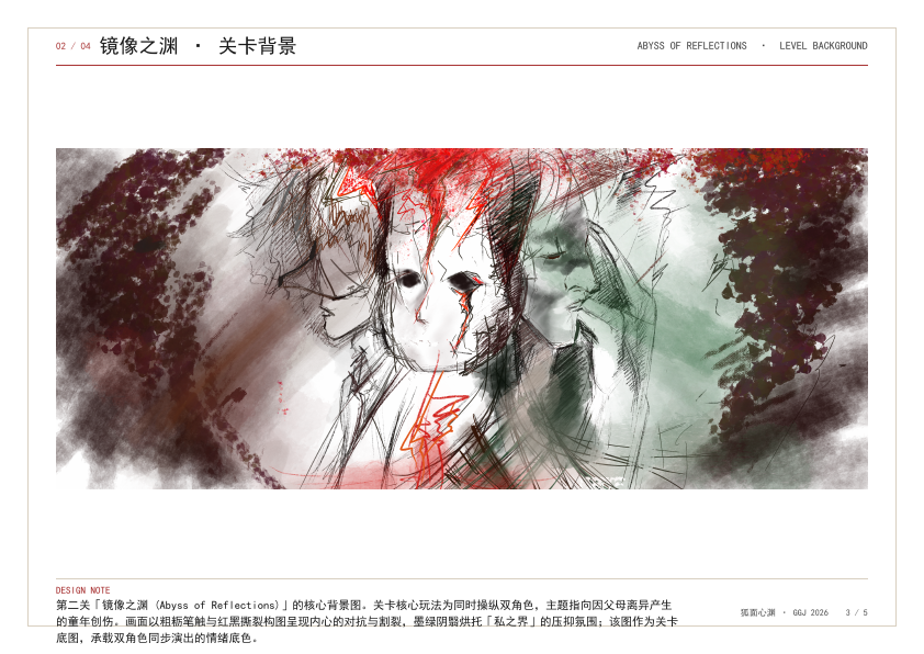 《狐面心渊》镜像之渊关卡背景设计